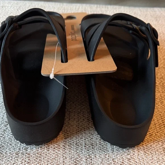Papillio by Birkenstock Black Triple-Strap Slide Sandals - Picture 5 of 8